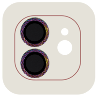 Защитное стекло на камеру Metal Shine iPhone 11/12/12 mini Сиреневое /Rainbow Защитное стекло на камеру Metal Shine iPhone 11/12/12 mini Сиреневое /Rainbow