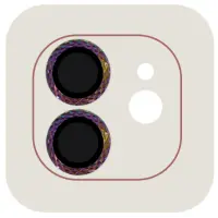 Захисне скло на камеру Metal Shine iPhone 11/12/12 mini Бузкове/ Rainbow