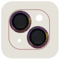 Захисне скло на камеру Metal Shine iPhone 13/13 mini Бузкове/ Rainbow