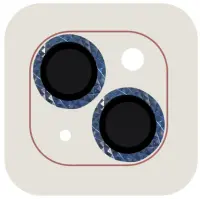 Защитное стекло на камеру Metal Shine iPhone 13/13 mini Синее