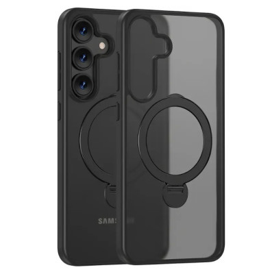 Чохол Накладка Colorfull HQ Ring MagSafe Samsung S24 (S921) Чорна