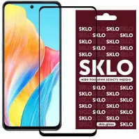 Захисне скло SKLO 3D OPPO A60 4G/ A3/ A3x/ A5/ A5x Чорне