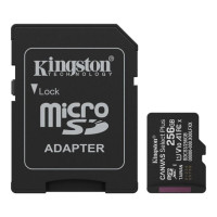 Карта памяти Micro SD 256Gb Kingston Canvas Gen3 (UHS-1) (R-150Mb/s)