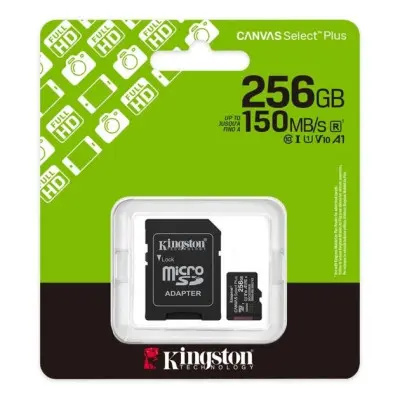 Карта пам'яті Micro SD 256Gb Kingston Canvas Gen3 (UHS-1) (R-150Mb/s)