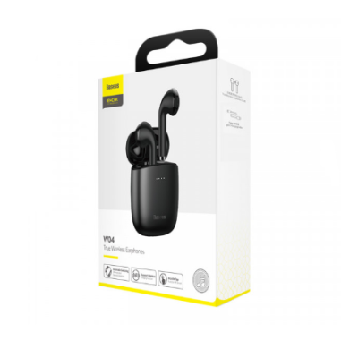 Беспроводные наушники Baseus Encok True Wireless Earphones W04 Black, черный