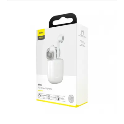 Беспроводные наушники Baseus Encok True Wireless Earphones W04 White, белый Беспроводные наушники Baseus Encok True Wireless Earphones W04 White, белый