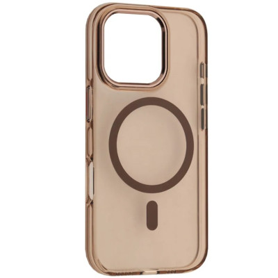 Чехол накладка Silver Shield MagSafe iPhone 16 Бежевая/Desert Gold
