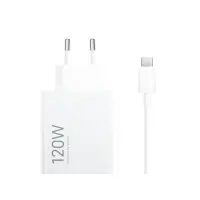Сетевое зарядное устройство Xiaomi 120W HyperCharge + Кабель Type-C White, Белый