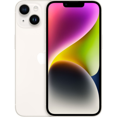 Смартфон Apple iPhone 14 128Gb Starlight, Звездный свет "S" (Б/У) (Идеальное состояние)