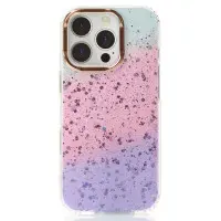 Чехол Накладка Confetti iPhone 16 Pro Max Фиолетовая/Розовая
