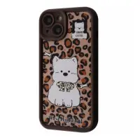 Чехол накладка Pretty iPhone 13 Коричневая/Cute
