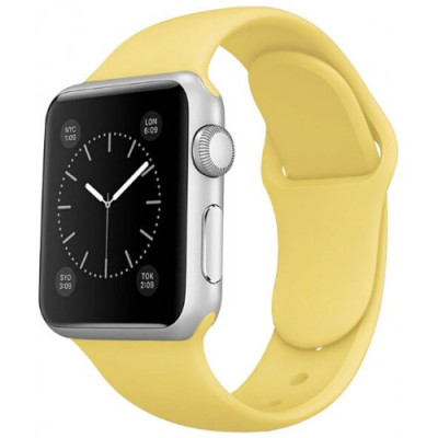 Ремінець Apple Watch 38мм Силікон Жовтий