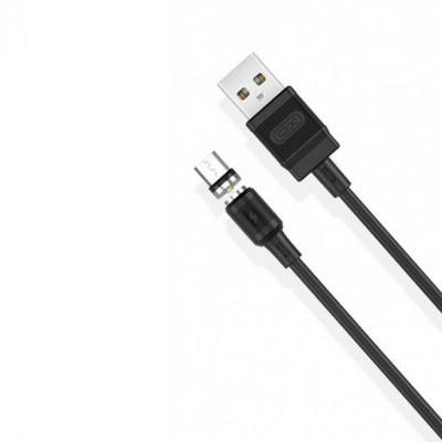 Кабель дата XO NB187 Magnetic microUSB 1м Чёрный