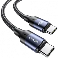 Кабель дата Usams U71 PD Type-C to Type-C (100W) 1.2м Чёрный