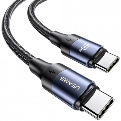 Кабель дата Usams U71 PD Type-C to Type-C (100W) 1.2м Чёрный