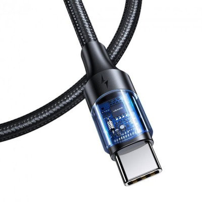 Кабель дата Usams U71 PD Type-C to Type-C (100W) 1.2м Чёрный