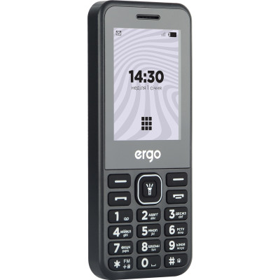 Мобильный телефон Ergo B242 Dual Sim Black, черный