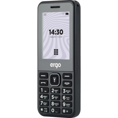 Мобильный телефон Ergo B242 Dual Sim Black, черный