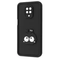 Чехол накладка Pretty Things Xiaomi Redmi Note 9 Черная/ Глаза