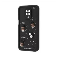 Чохол накладка Pretty Things Xiaomi Redmi Note 9S/ Note 9 Pro Чорна/ Кава Чохол накладка Pretty Things Xiaomi Redmi Note 9S/ Note 9 Pro Чорна/ Кава