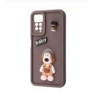 Чохол накладка Pretty Things Xiaomi Redmi Note 11 Pro / Redmi Note 12 Pro 4G Коричнева/ Малюк Чохол накладка Pretty Things Xiaomi Redmi Note 11 Pro / Redmi Note 12 Pro 4G Коричнева/ Малюк