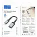 Переходник адаптер OTG Hoco UA24 USB-С Female to USB-A Female Серый