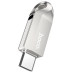 Флеш пам\'ять USB 64Gb Hoco UD8 USB 3.0+Type-C Срібний