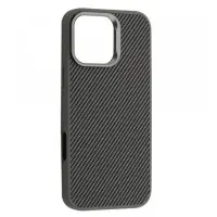 Чехол накладка Kevlar Style MagSafe iPhone 16 Pro Серая