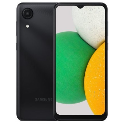 Смартфон Samsung A032 (A03 Core) 2/32GB Onyx Black, черный