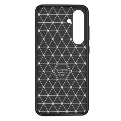 Чехол Накладка Carbon Samsung S721 S24 FE Черная