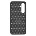 Чехол Накладка Carbon Samsung S721 S24 FE Черная