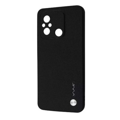 Чохол накладка Wave Leather Xiaomi Redmi 12C Чорна