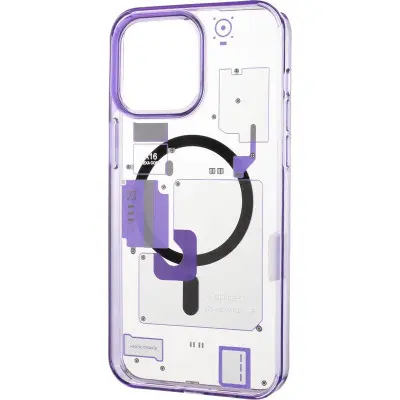 Чохол накладка Spigen MagSafe Diagram iPhone 15 Pro Max Фіолетова