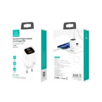 Сетевое зарядное устройство T46 (US-CC152) USB-A/USB-C QC&PD3.0 33W White, Белый