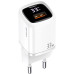 Мережевий зарядний пристрій T46 (US-CC152) USB-A/USB-C QC&PD3.0 33W White, Білий