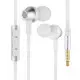 Провідні вакуумні навушники Remax RM-610D Earphone Silver, сірий