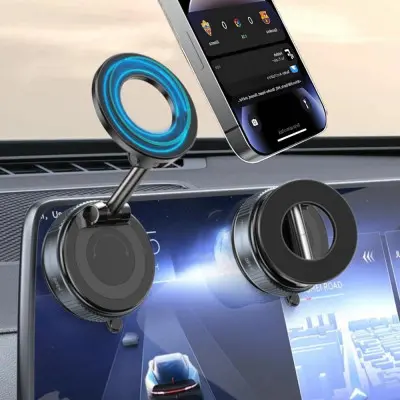 Автодержатель Vacuum C-02 Удлененная ножка Чорный (K)