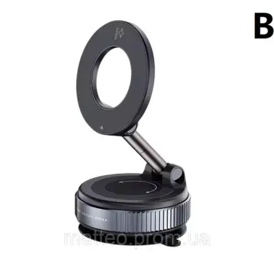 Автодержатель Vacuum C-02 Удлененная ножка Чорный (K)