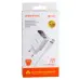 Мережевий зарядний пристрій Borofone 2USB BA58A 2.4A+ MicroUSB Білий