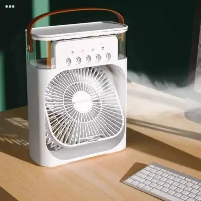 Настільний вентилятор F10 Spray 2in1 з водяним охолодженням 3600mAh Чорний Настільний вентилятор F10 Spray 2in1 з водяним охолодженням 3600mAh Чорний