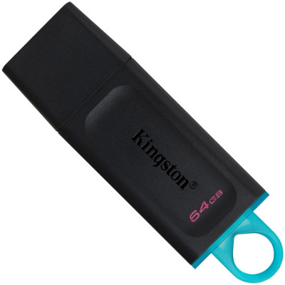 Флеш пам'ять USB 64Gb Kingston DT Exodia USB 3.2 Чорно-блакитний