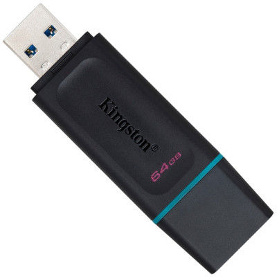 Флеш пам'ять USB 64Gb Kingston DT Exodia USB 3.2 Чорно-блакитний