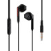 Провідні навушники вкладиші-гарнітура Yison X4 Black, чорний