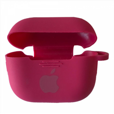 Чохол для навушників AirPods 3 Logo Червоний (Rose Red)