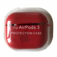 Чохол для навушників AirPods Pro Microfiber Logo Червоний