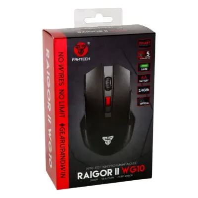 Беспроводная мышь BT Fantech WG10 Raigor II Black, Чёрный