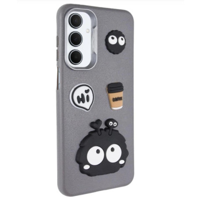 Чохол накладка Leather Toys Xiaomi Redmi Note 12 4G Monster Сіра