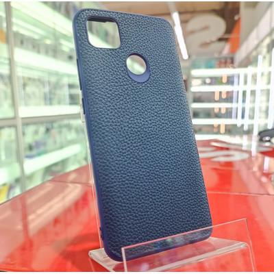 Чехол накладка Leather Xiaomi Redmi 9C Темно синий