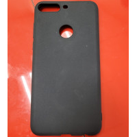 Чехол накладка Soft Touch Huawei Y7 2018 Черная Чехол накладка Soft Touch Huawei Y7 2018 Черная