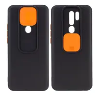 Накладка Camshield Xiaomi Redmi Note 9 Чорна/Помаранчева